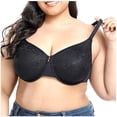 thumbnail image 1 of Tagold Fall Clothes for Womens Wireless Bras,Women's Plus Size Seamless Push Up Lace Sports Bra Comfortable Breathable Base Tops Underwear, 1 of 5