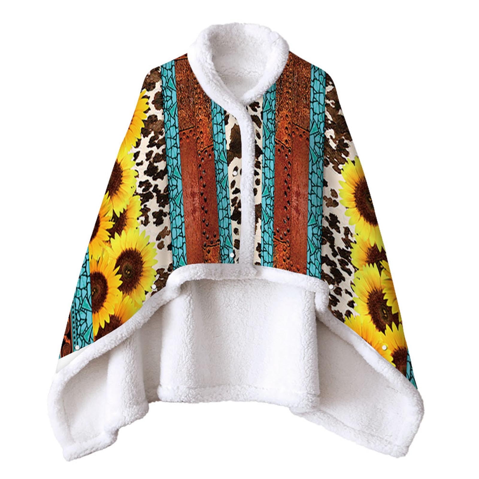 Tagold Shawl Blanket Wearable Cloak Blanket for Men Women Soft Cozy