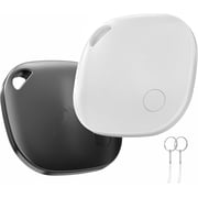 Tags 2 Pack Air Tracker Item Finders with Apple Find My (iOS Only) Track Your Keys, Wallet, Luggage, Backpack, Super Lightweight, Comes with Beautiful Keyrings