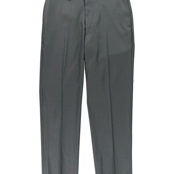 Tags Weekly Mens Birdseye Dress Pants Slacks, Grey, 35W x 32L