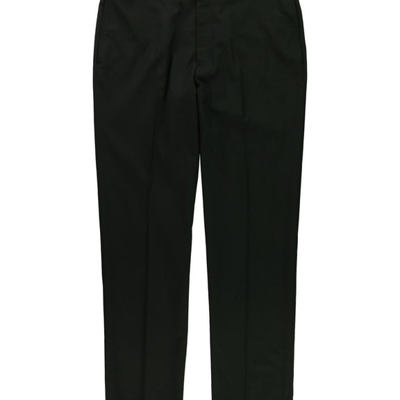 Tags Weekly Mens Solid Dress Pants Slacks, Black, 36W x 32L