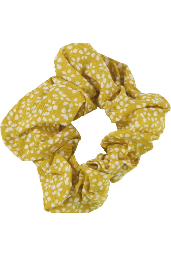 Womens 2-Tone Hair Scrunchie, Yellow