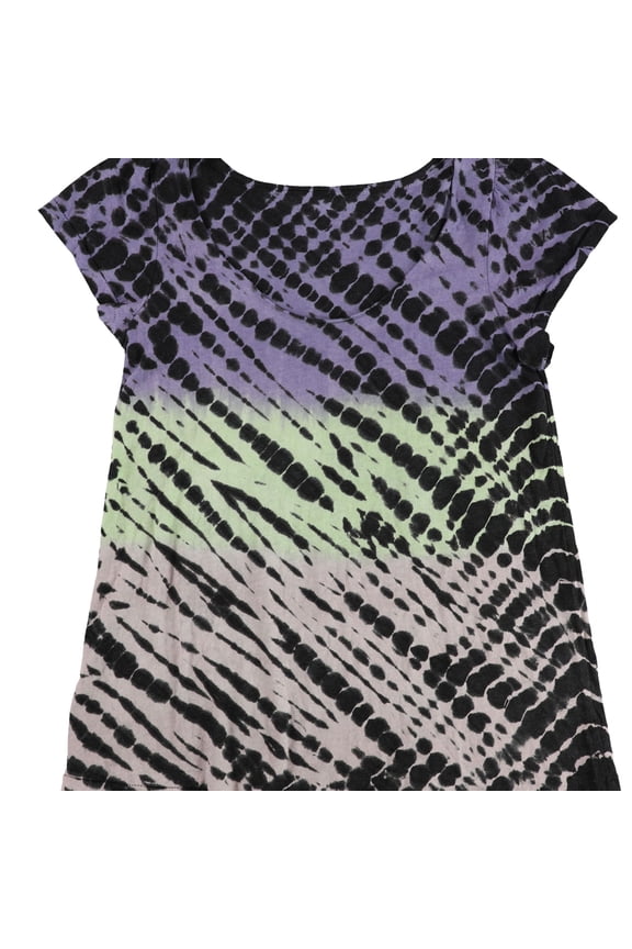 Womens Multi Tone Basic T-Shirt, Multicoloured, Medium