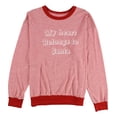 thumbnail image 1 of Tags Weekly Womens My Heart Belongs Sweatshirt, Red, Medium, 1 of 2