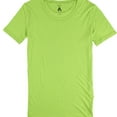 thumbnail image 1 of Tags Weekly Womens Solid Basic T-Shirt, Green, Large, 1 of 2