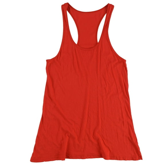 Tags Weekly Womens Solid Racerback Tank Top, Red, Small