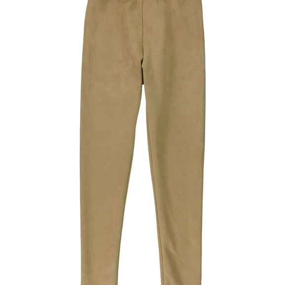 Tags Weekly Womens Suede Casual Leggings, Beige, 2