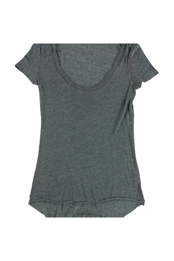 Womens Two Tone Basic T-Shirt, Blue, Medium