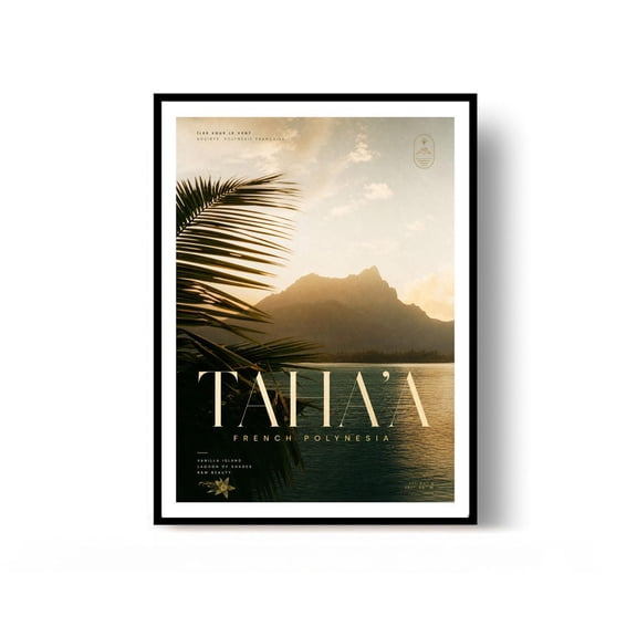 Taha'A Travel Print French Polynesia Wall Decor