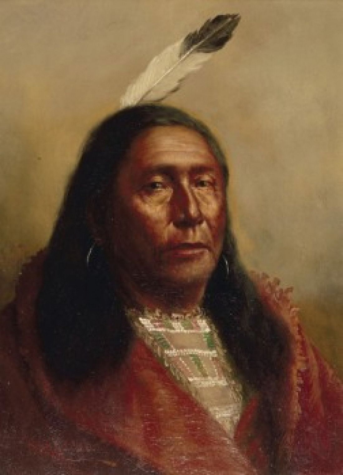 Tahana Chief of the Sonomas California Henry Raschen (1856-1937 American) Canvas Art - Henry Raschen (18 x 24)