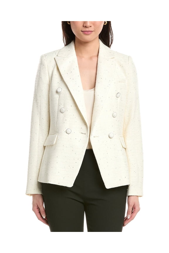 Tahari ASL womens Blazer, 16, White