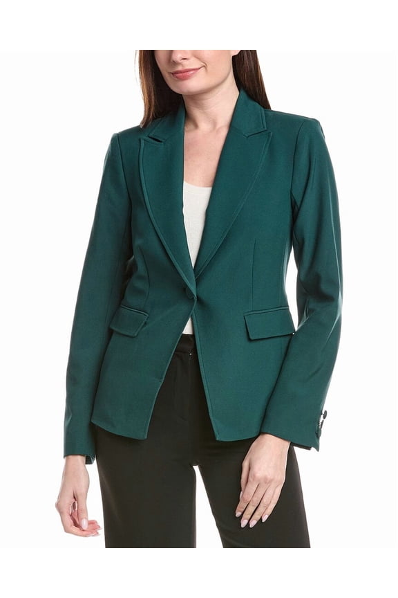 Tahari ASL womens Blazer, 2, Green