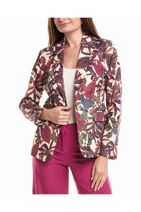 Tahari ASL womens Blazer, 4, Beige