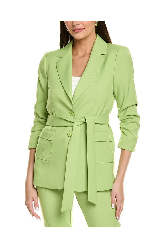 Tahari ASL womens Blazer, 4, Green
