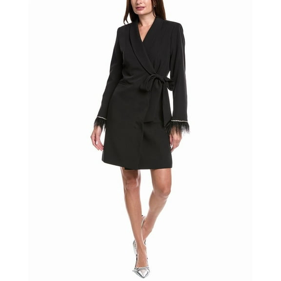 Tahari ASL womens  Blazer Mini Dress, 8, Black