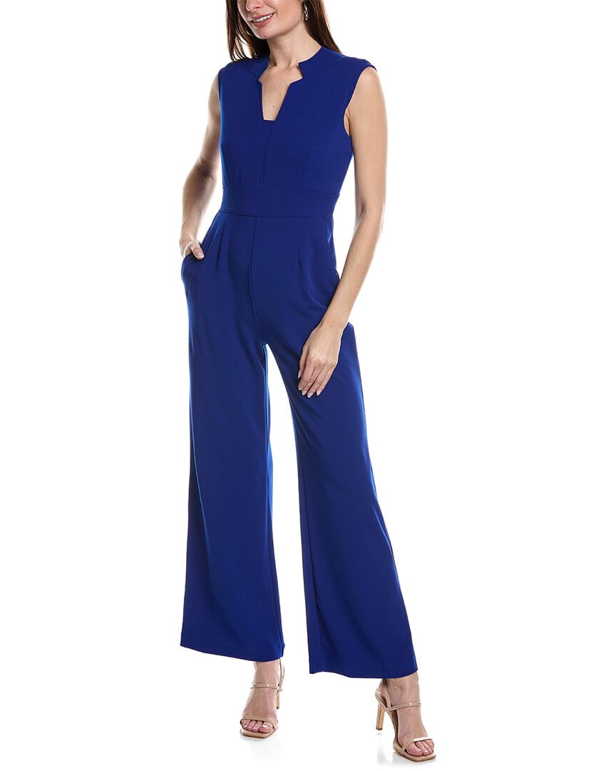 Tahari navy jumpsuit sale