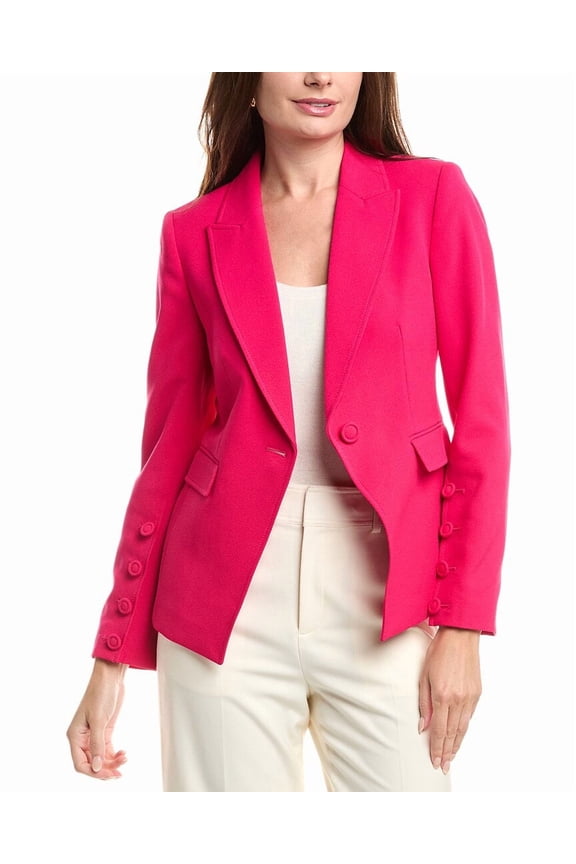 Tahari ASL womens Crepe Blazer, 6, Pink