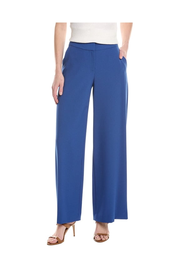 Tahari ASL womens  Crepe Pant, 12, Blue