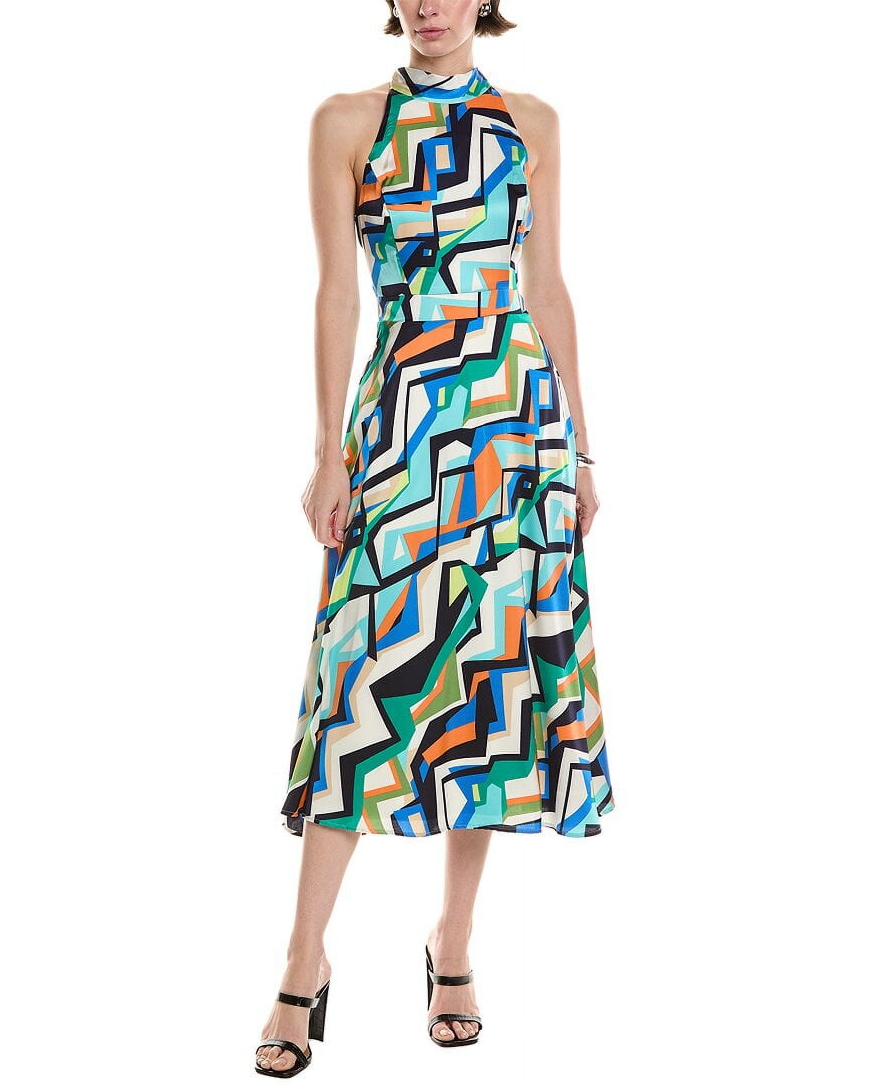 Tahari ASL womens Halter Midi Dress, 8, Blue - Walmart Business Supplies Tahari ASL womens Halter Midi Dress, 8, Blue - Walmart Business Supplies