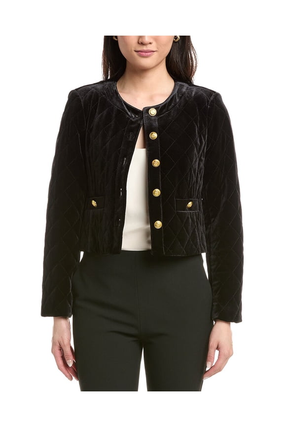 Tahari ASL womens Jacket, 8, Black