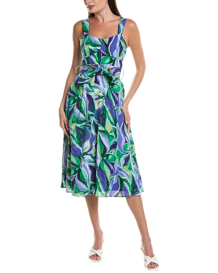 knee length dresses for ladies Tahari ASL Velvet Midi Dress, Teal / 6 main image 0