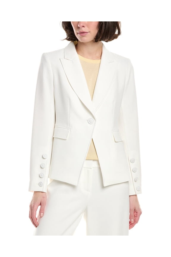 Tahari ASL womens Petite Blazer, 2P, White
