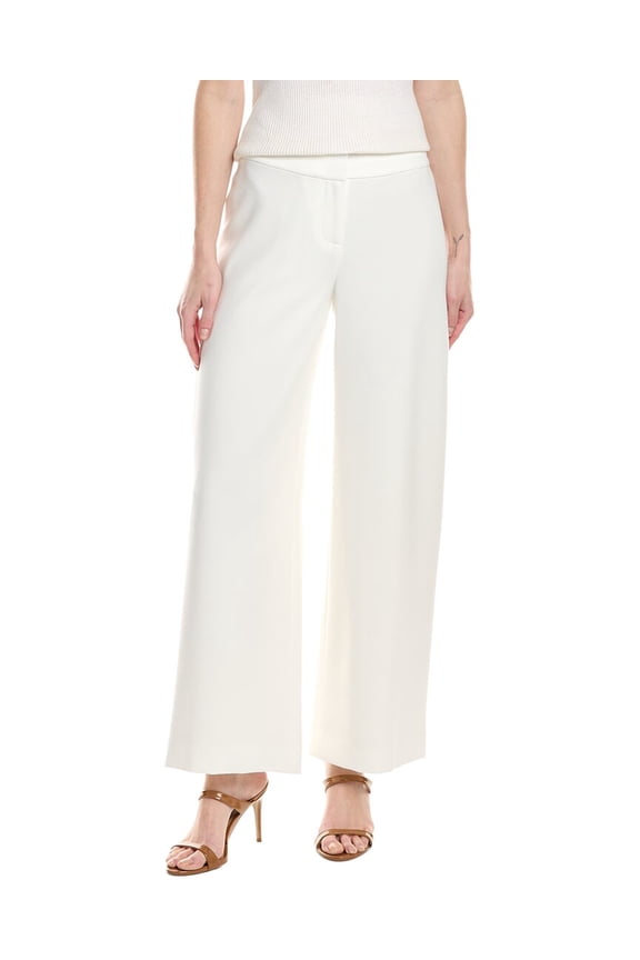 Tahari ASL womens Petite Crepe Pant, 4P, White