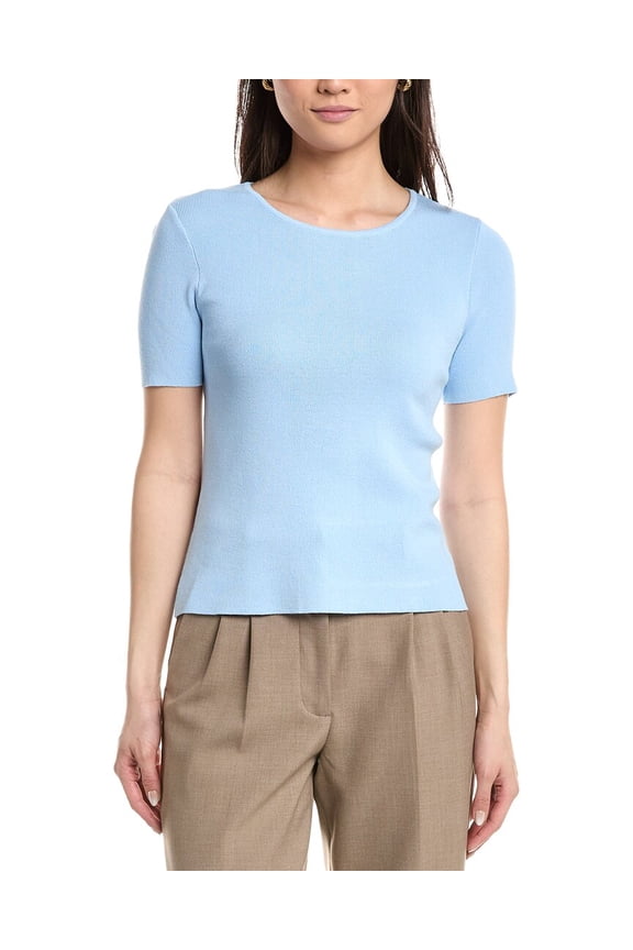 Tahari ASL womens Petite Sweater, PL, Blue