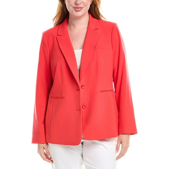 Tahari ASL womens  Plus Blazer, 14W, Pink
