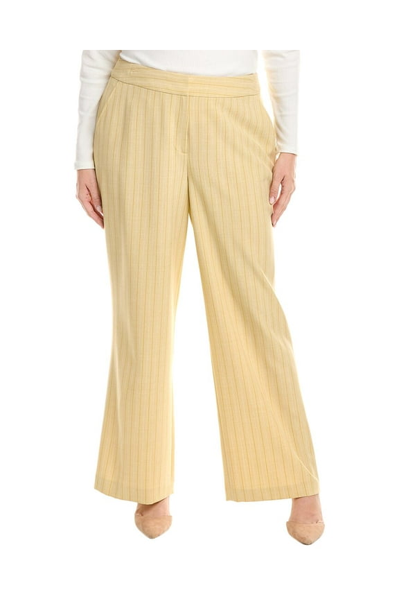 Tahari ASL womens Plus Pant, 14W, Beige