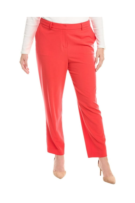 Tahari ASL womens Plus Pant, 14W, Red