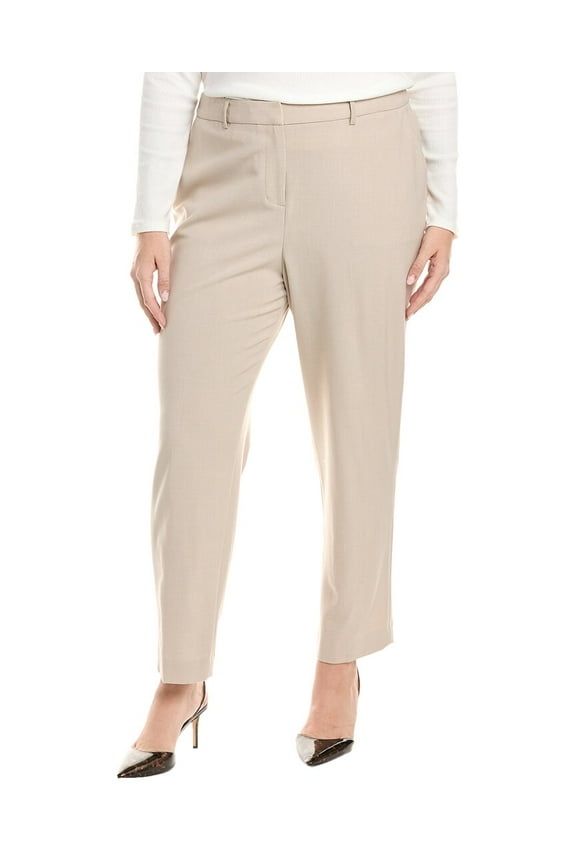 Tahari ASL womens Plus Pant, 20W, Beige
