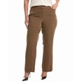 thumbnail image 1 of Tahari ASL womens  Plus Pant, 20W, Brown, 1 of 3