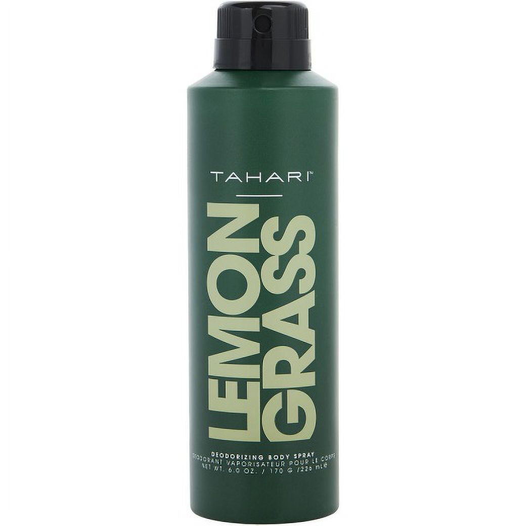 Tahari Men Lemongrass Deodorizing Body Spray, Cologne Fragrance Spray 6.0 oz / 226 ml, 1 PC