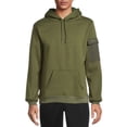 thumbnail image 1 of Tahari Men's Fleece Pullover Hoodie with Cargo Pocket on Sleeve, Sizes S-3X, 1 of 5