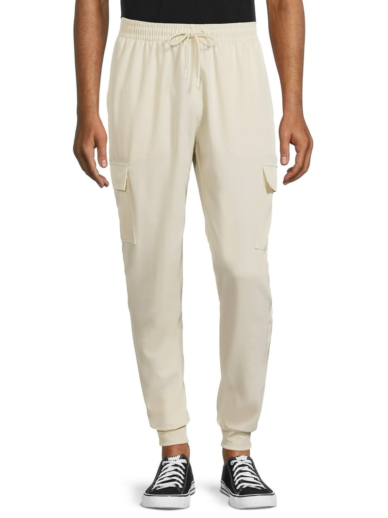 Tahari Men's Stretch Woven Cargo Joggers