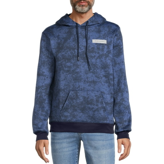 Tahari Men's Tie Dye Fleece Pullover Hoodie
