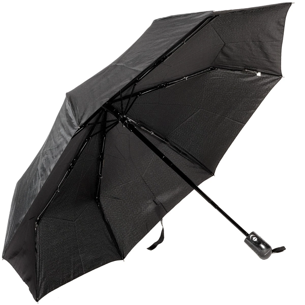 FORGE Tahari T4711 Collapsible Travel Umbrella, Black