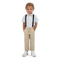 thumbnail image 1 of Tahari Toddler Boy Blue Bow Tie & Suspender Pant Set, Size 2T-4T, 1 of 6