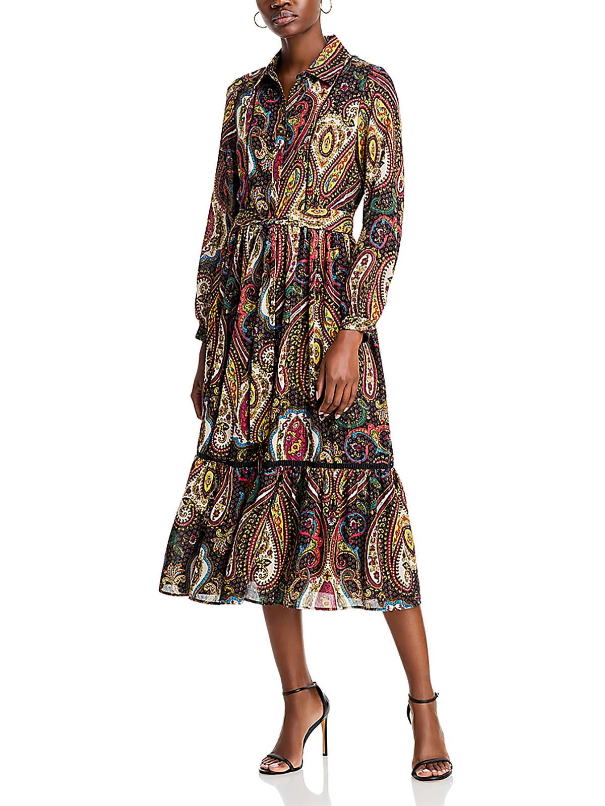 T Tahari
 Mix Print Midi Dress main image 1