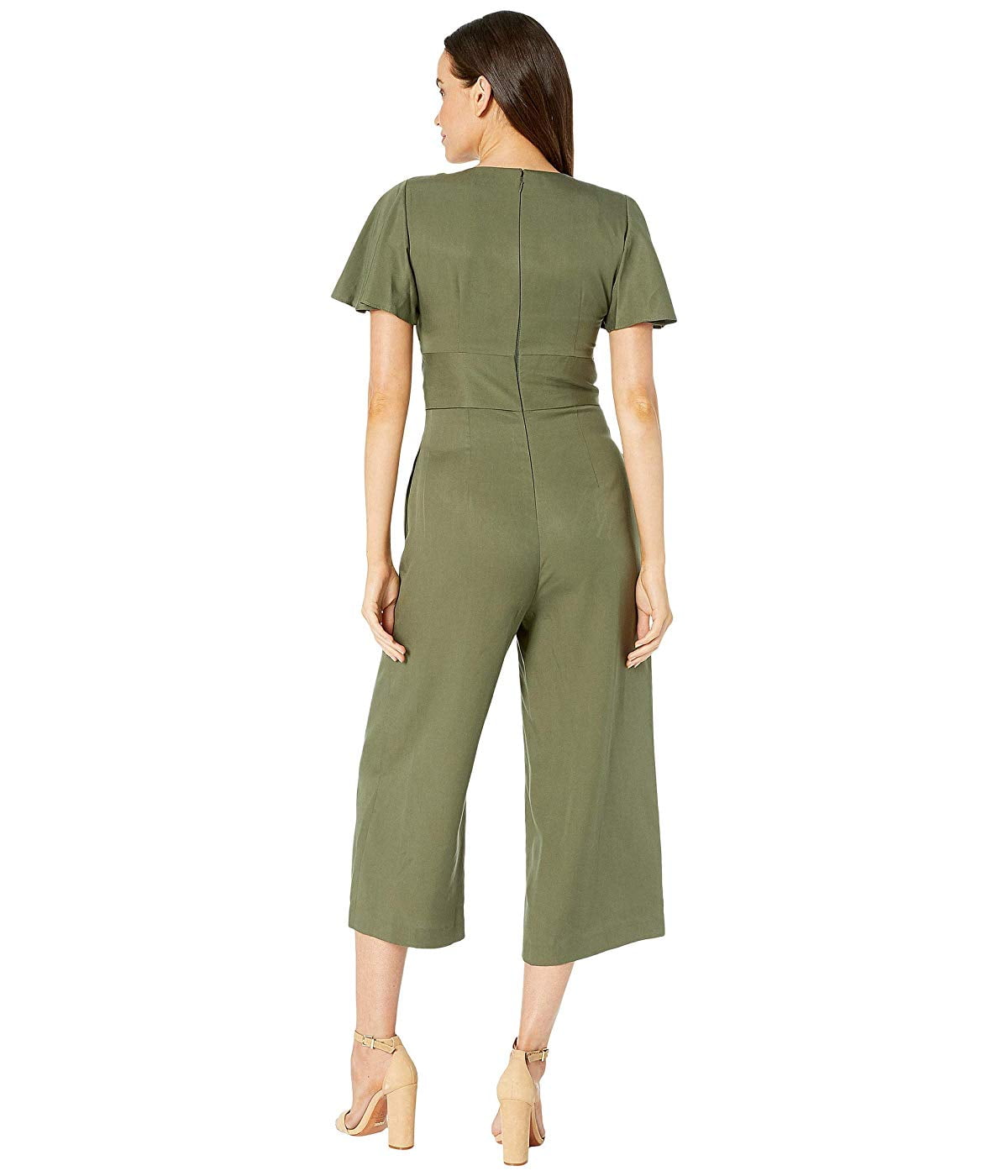 Tahari flutter sleeve jumpsuit clearance