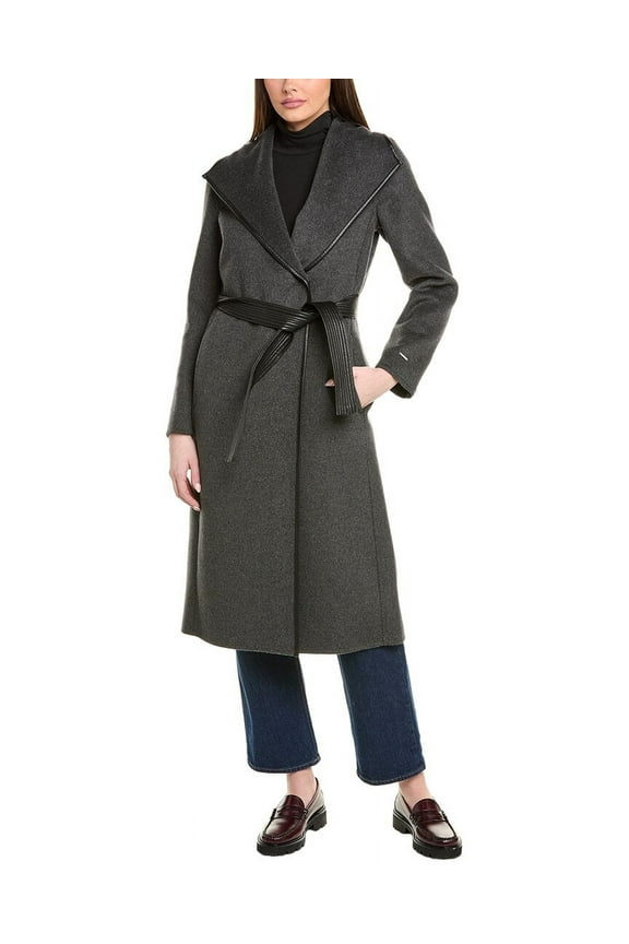 womens Double Face Wool-Blend Coat, XL