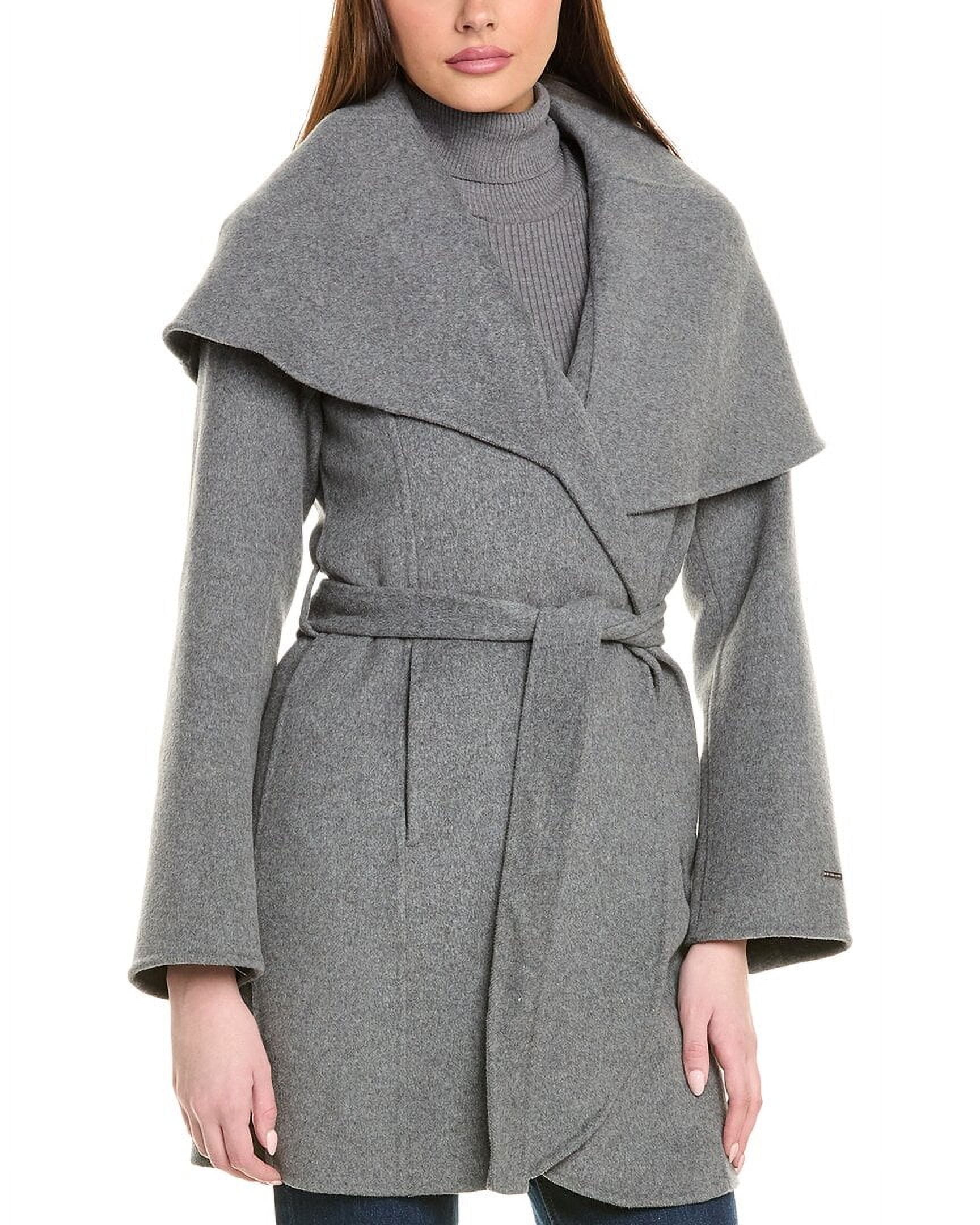 LEEZ Women Double Face Wool Coat - Palomino