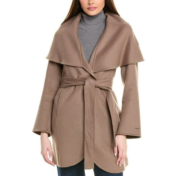 Tahari womens  Double Face Wool-Blend Coat, xs