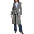 thumbnail image 1 of Tahari womens  Elliot Wool-Blend Wrap Coat, m, Grey, 1 of 3