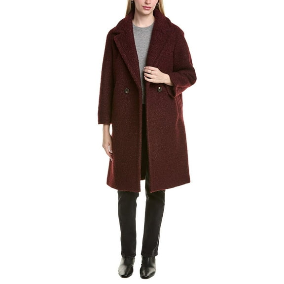 Tahari womens  Ivy Medium Boucle Coat, s, Red