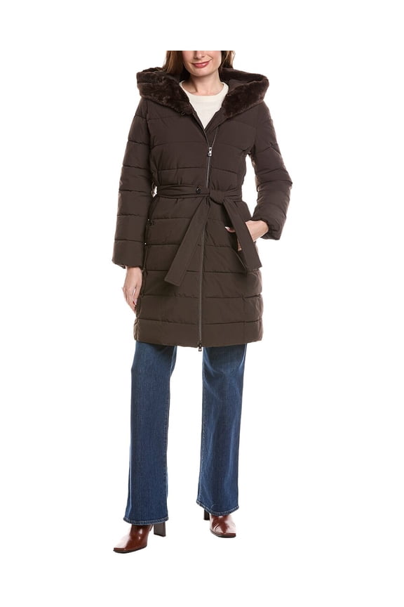 womens  Vic Puffer Jacket, xs, Brown
