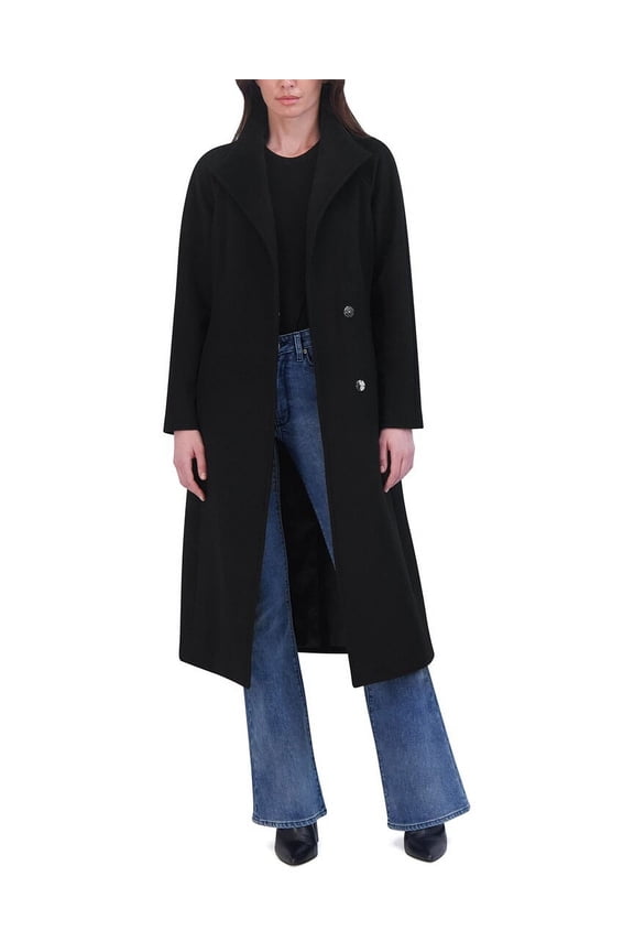 womens  Wool-Blend Wrap Coat, m