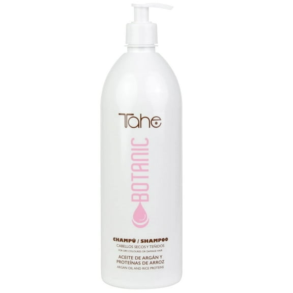 Tahe Botanic Color-Protecting Shampoo for Colored and Dry Hair with Argan Oil and Rice Proteins, 1000 ml