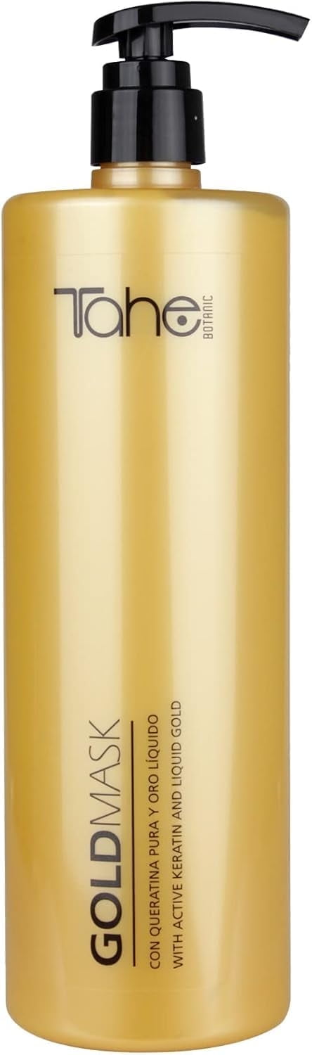 Tahe Botanic Gold Regenerating Hair Mask with Pure Keratin and Liquid Gold, 1000ml